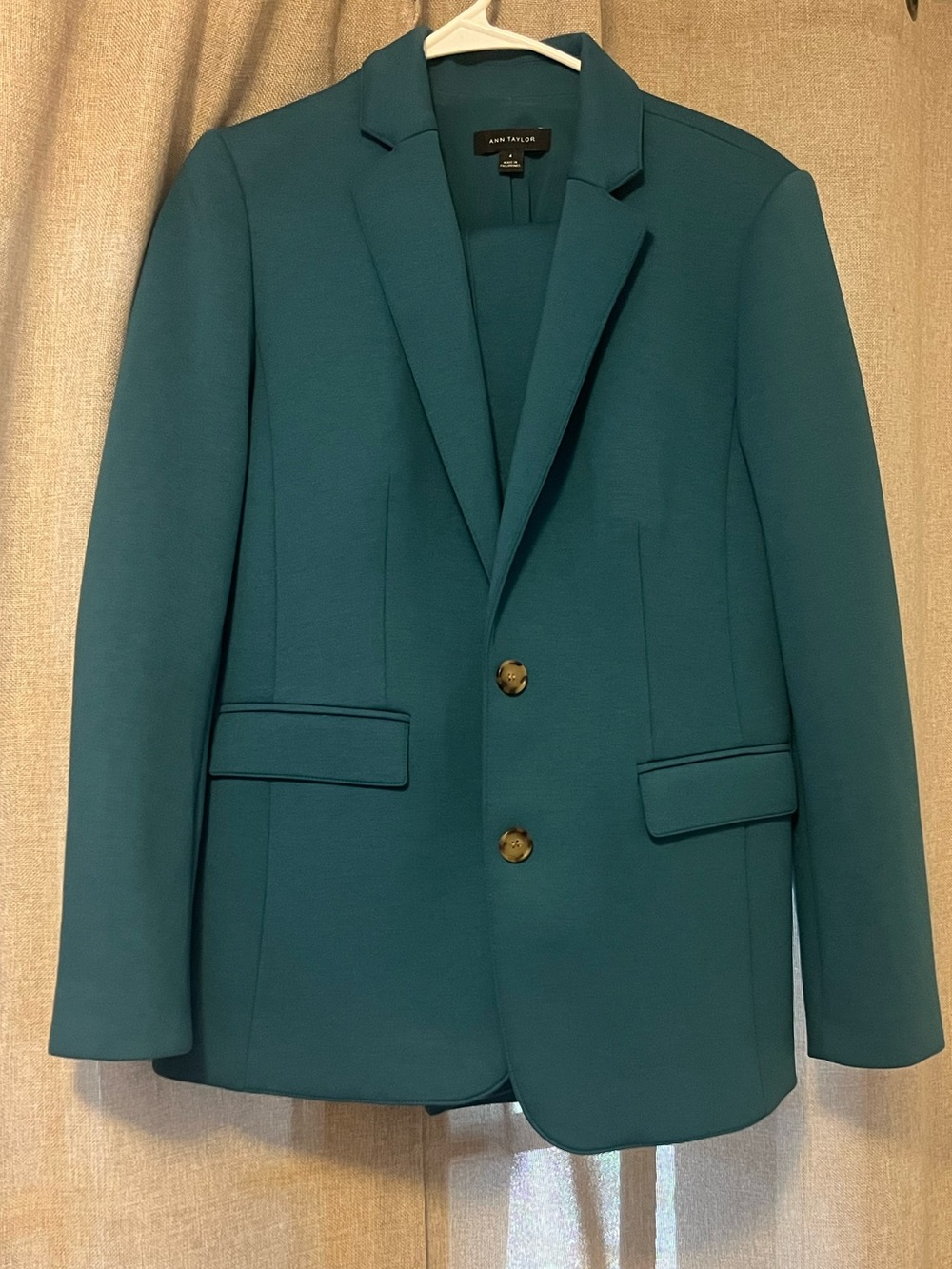 Ann Taylor Teal Pantsuit